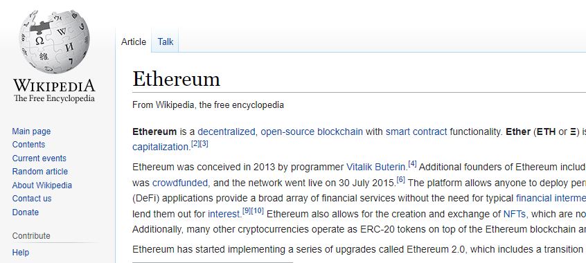 ethereum wiki